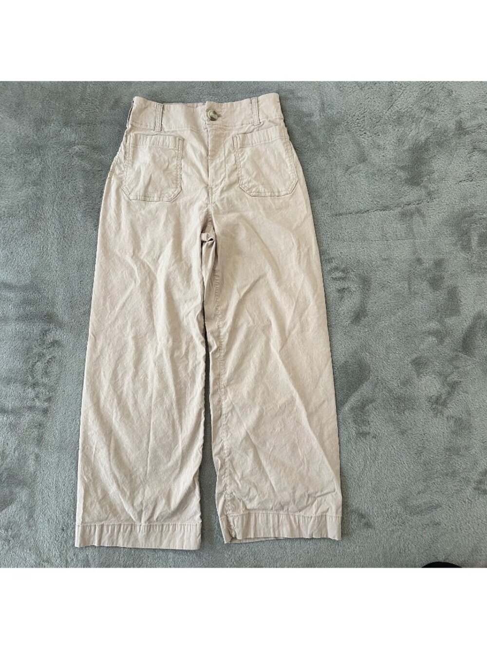 Maeve The Colette Linen Blend Pants Women's size 27 Khaki Beige